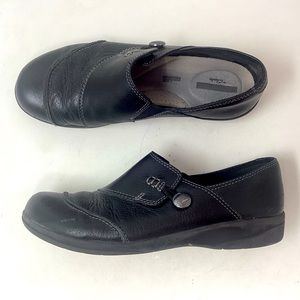 Clarks Collection Round Toe Slip on Wedges Women's Size 8M